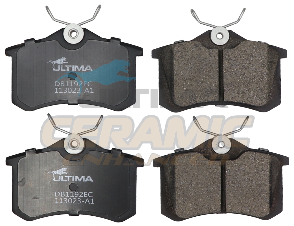 DB1192EC Ultima Enhanced Ceramic Brake Pads (R) suit Audi/ Citroen/ Peugeot/ Renault/ Seat/ Skoda/ VW various - Image 1