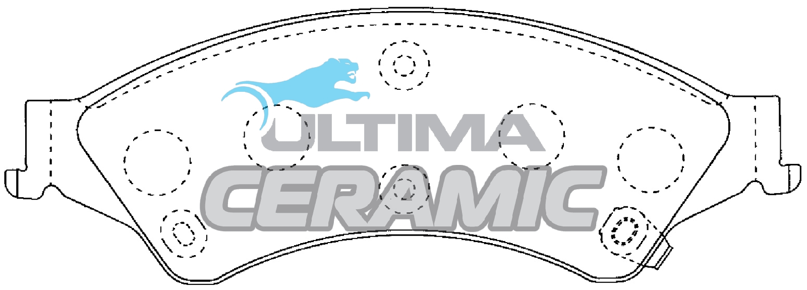 DB2074C Ultima Ceramic Brake Pads (F) suit Ford Ranger BT50 - Image 1