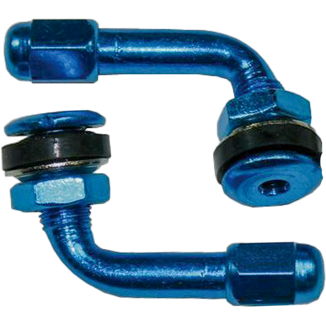 VS6BL MCS Alloy Valve Stem 90 Degrees BLUE - Image 1